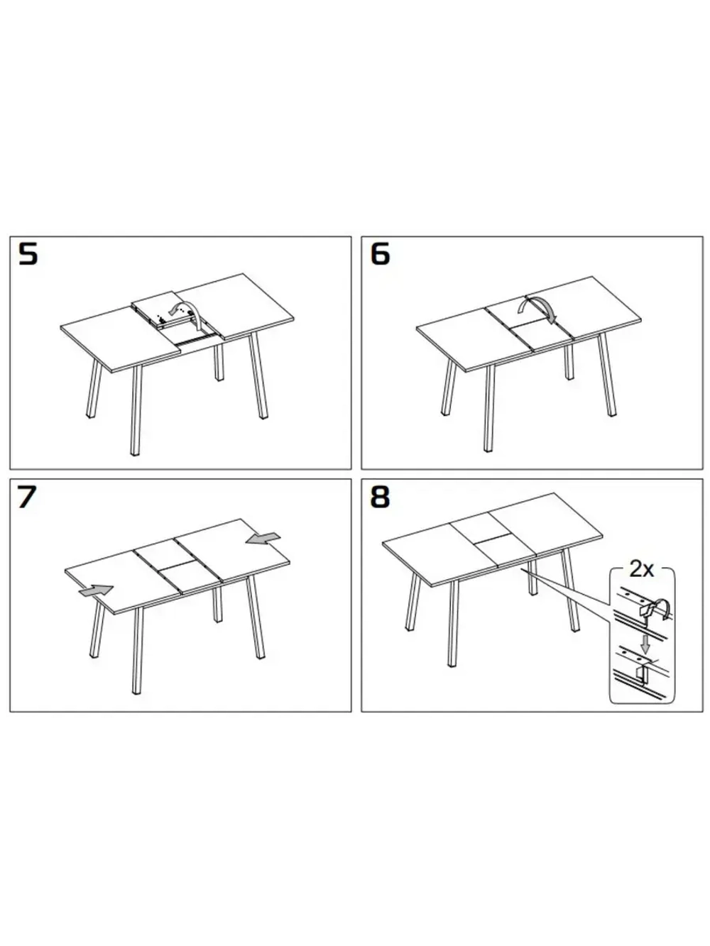 Стол кухонный обеденный раздвижной 110х70х75 см