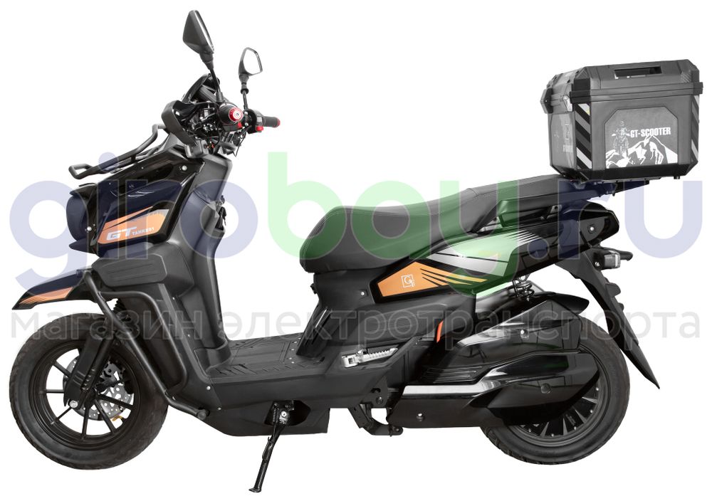 Электроскутер GT Tank 3000W (72V/60Ah) - Чёрный фото №10