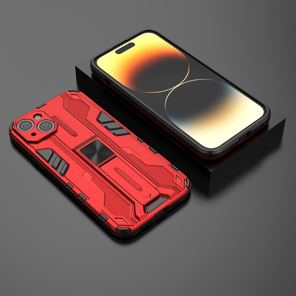 Противоударный чехол с подставкой Transformer для iPhone 15 Plus