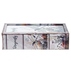 GAEM Шкатулка-книга с зеркальным элементом, L18 W7 H27 см