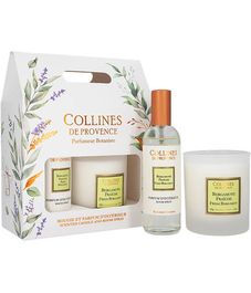 Fresh Bergamote, подарочный набор спрей и свеча Les naturelles collection, Collines de Рrovencе