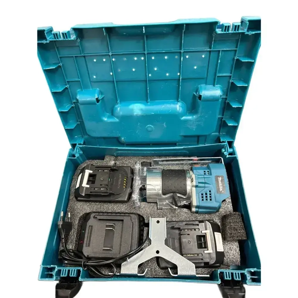 Фрезер кромочный Аккумуляторный по дереву 21V 6.0 Ah