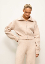 Бомбер укороченный TATUM, жемчужный