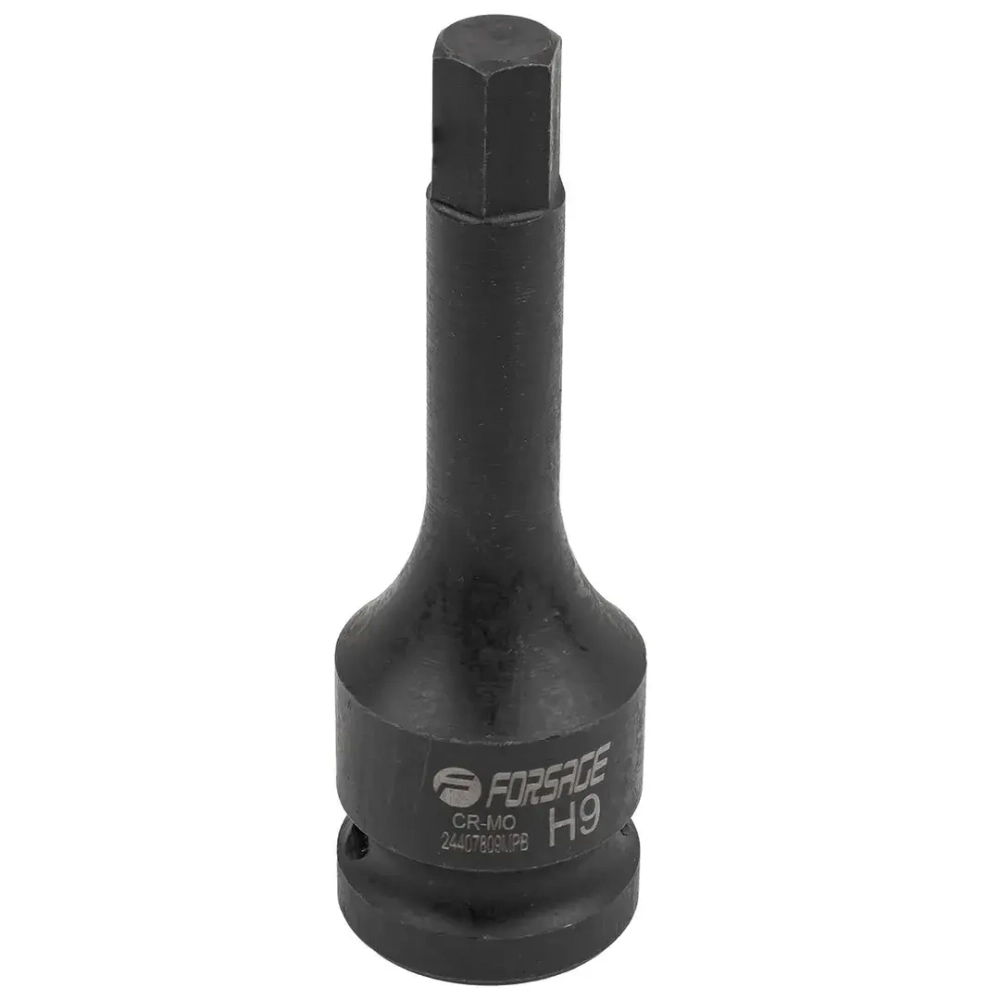 Головка-бита 6-гранная ударная 9мм,1/2'' Forsage F-24407809MPB