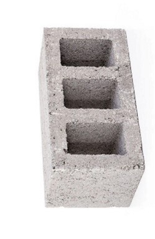 Блок керамзитовый 20х20х40 облегченный (квадратный)