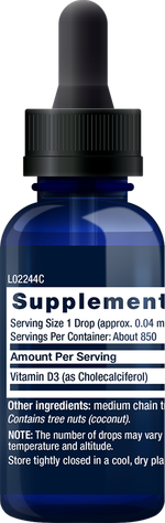 Liquid Vitamin D3 50 мкг (2 000 МЕ) 30 млl Life Extension