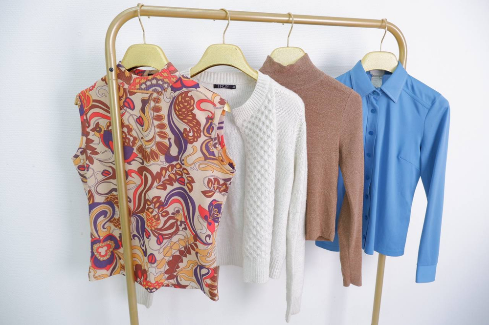 Микс опт 5 кг INCITY, LOVE REPUBLIC, Columbia, MNG блузки, рубашки, пиджаки, трикотаж