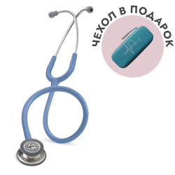 Стетоскоп Littmann Classic III, голубой, стальная акустическая головка (5630)