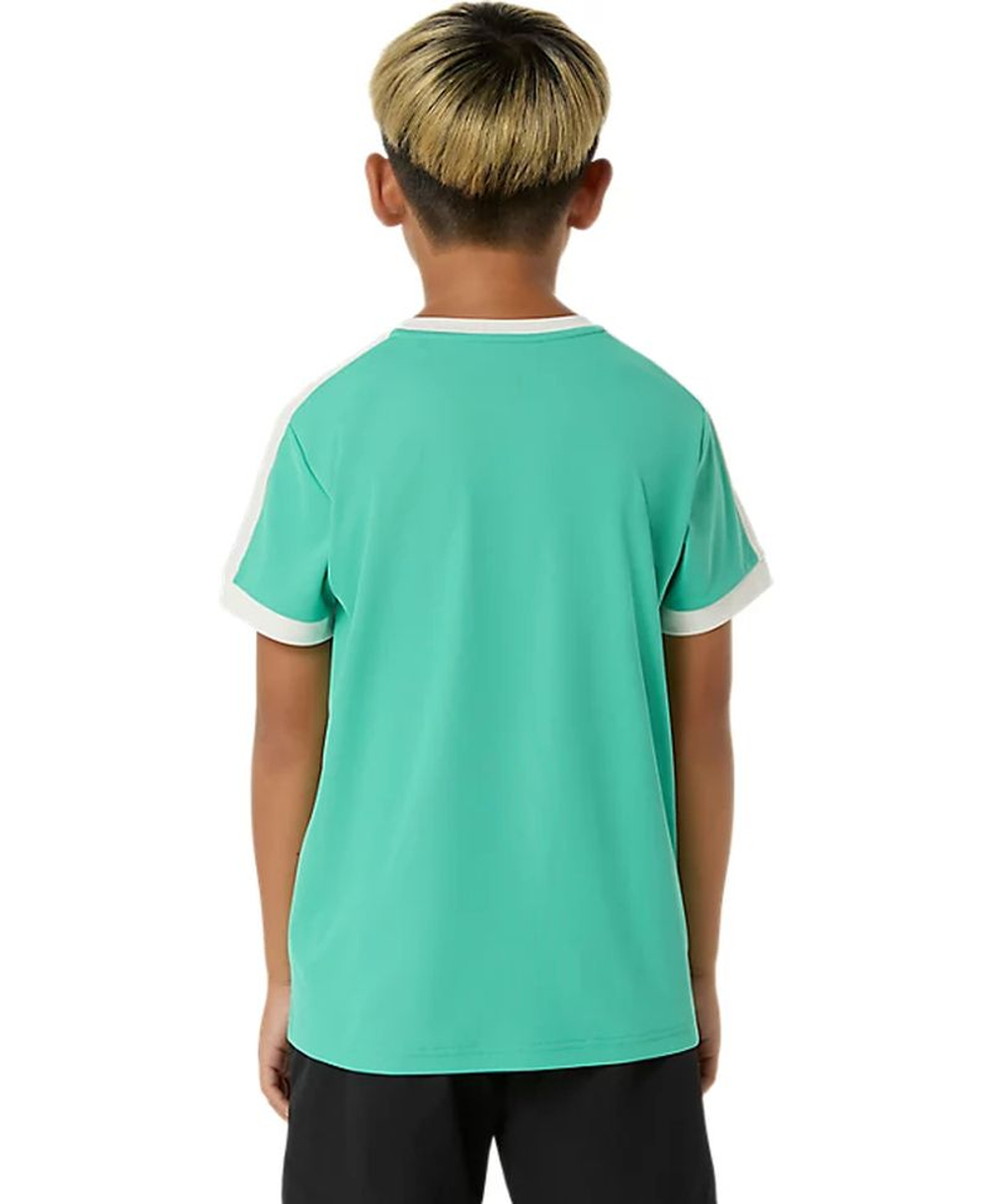 Футболка для мальчика теннисная Asics Boys Short Sleeve - aurora green