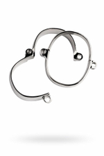 Металлический наручники с замком (Цвет: серебристый)