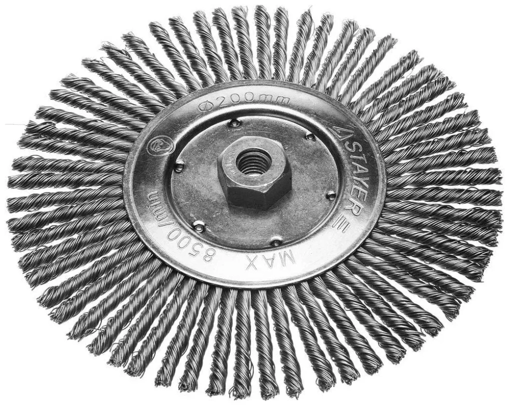 Щетка дисковая для УШМ (200 мм; М14) STAYER 35192-200