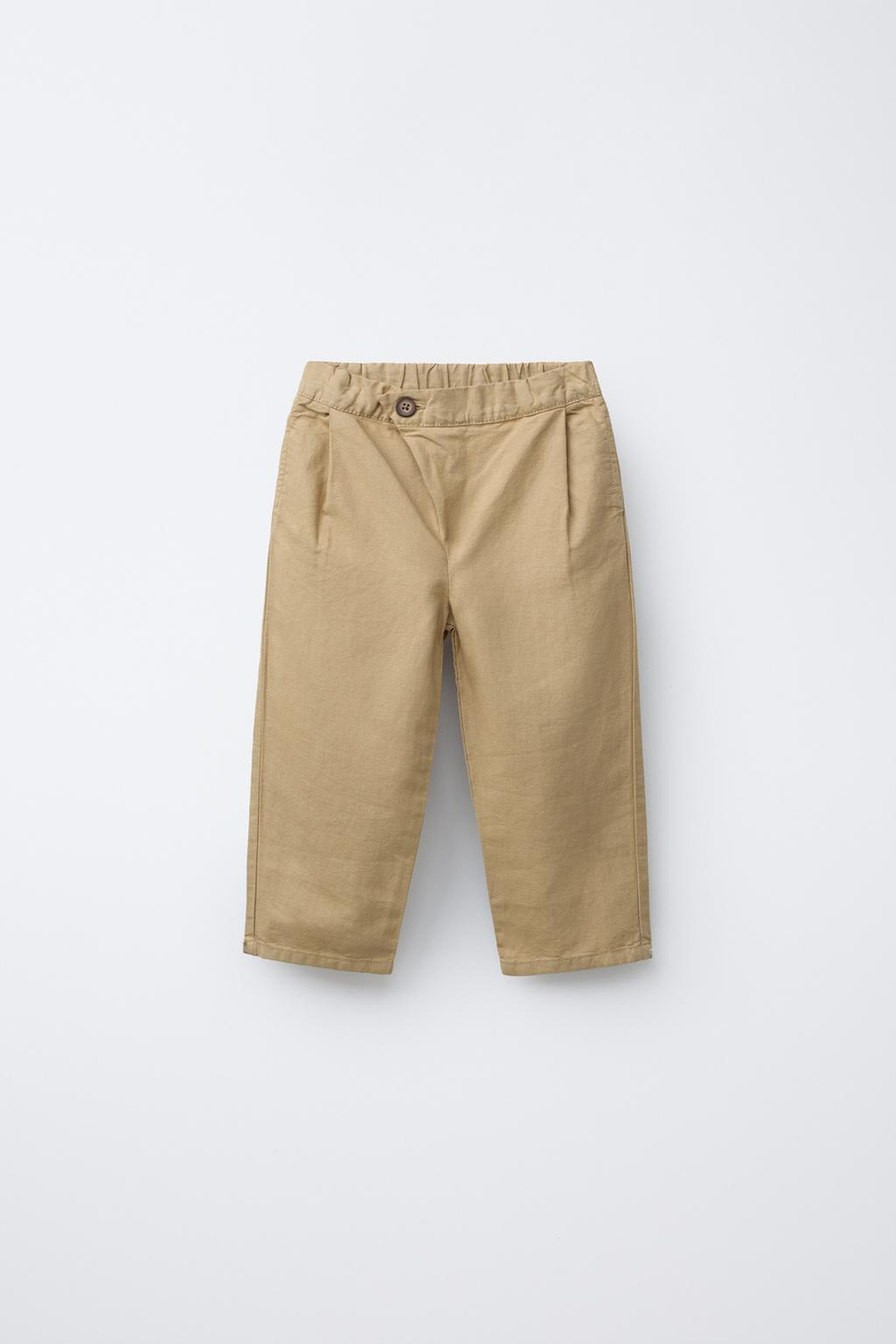 ZARA БРЮКИ ПРЯМОГО КРОЯ, ЦВЕТ ВЕРБЛЮЖЬЕЙ ШЕРСТИ