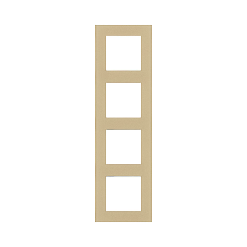 Рамка 4-постовая, стекло золотой Kollinger Asthetik AS4GD