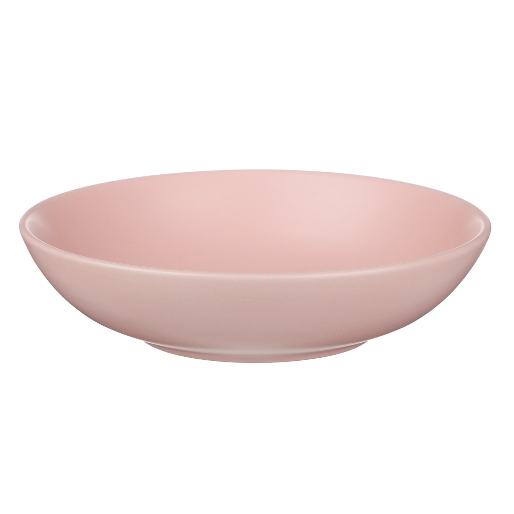 Тарелка для супа/салатник 20см, тм MILLIMI розовый, керамика