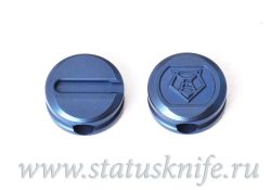 Бусина для ножа Таблетка Blue CD Широгоровфотография - 1