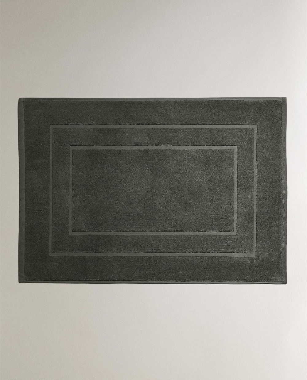 Zara Home - Нескользящий коврик для ванной из хлопка, серый, 55x80 см