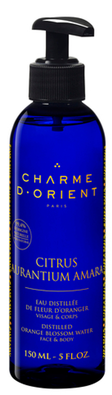 CHARME D'ORIENT Вода цветочная из цветков апельсинового дерева Eau distillée de Fleur d’Oranger - Distille (Шарм ди Ориент) 150 мл