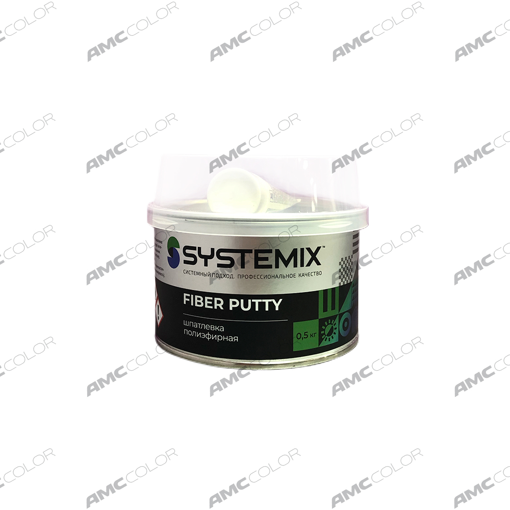 SYSTEMIX Шпатлевка Fiber putty со стекловолокном 0,5кг