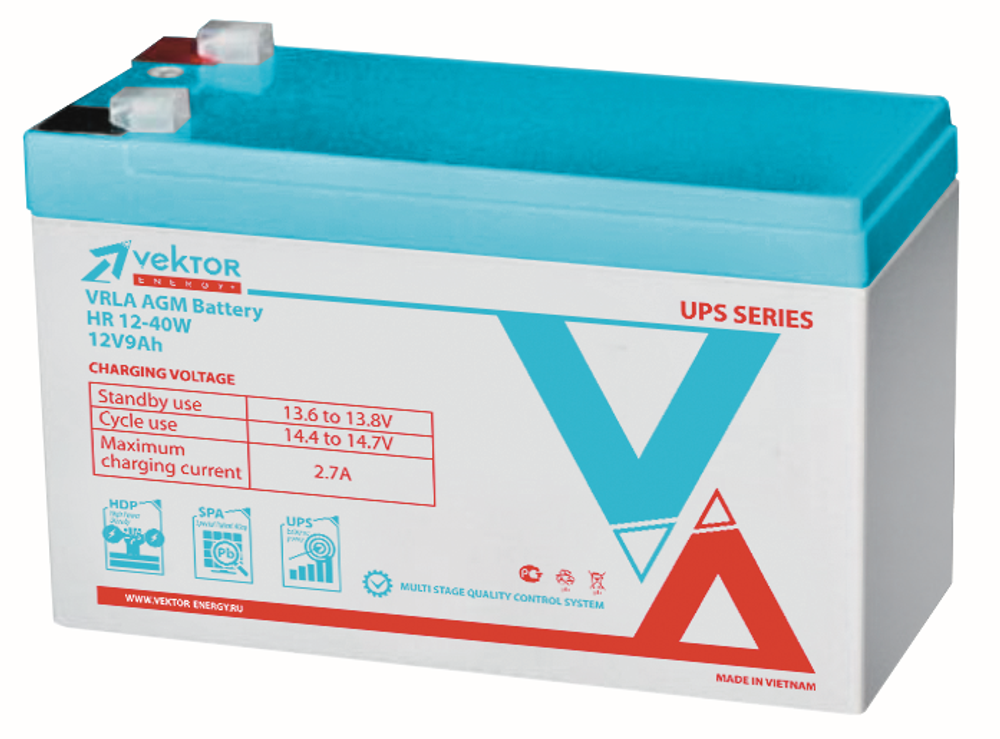 Аккумуляторная батарея VEKTOR ENERGY HR 12-40W