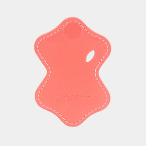 Держатель для проводов и наушников Chapeau из кожи теленка, кораллового цвета