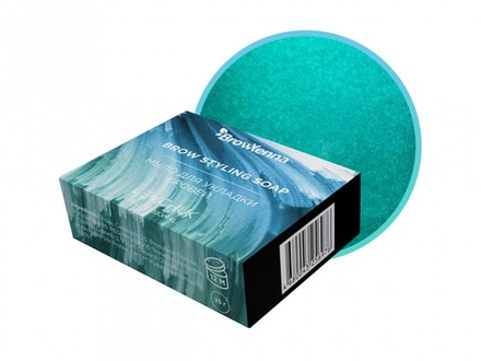 Мыло для бровей BrowXenna®, Голубое, Soap, 25 г,  rus/eng, 1 шт.