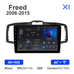 Teyes X1 10,2"для Honda Freed 2008-2015