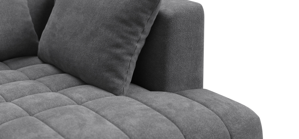 Диван прямой Босс Твин Шенилл Клауд графит