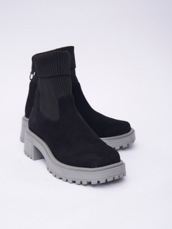 Ботинки челси замшевые