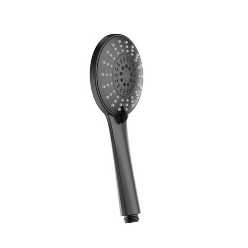 Лейка для душа Milardo ILS5FBRM18 "Ideal Spa" D111мм, 5 режимов, ЧЕРНЫЙ матовый, коробка