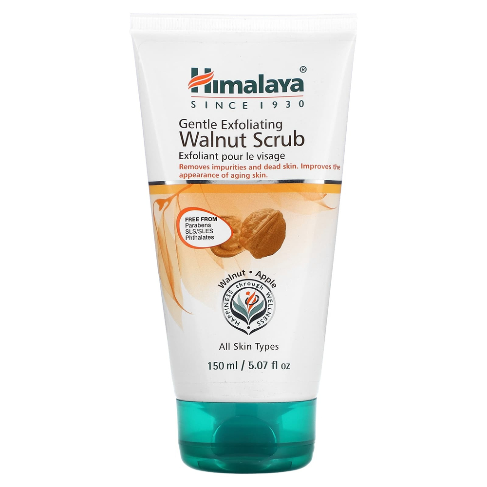 Himalaya, Нежный отшелушивающий скраб из грецкого ореха, для всех типов кожи, 150 мл (5,07 жидк. унц.)