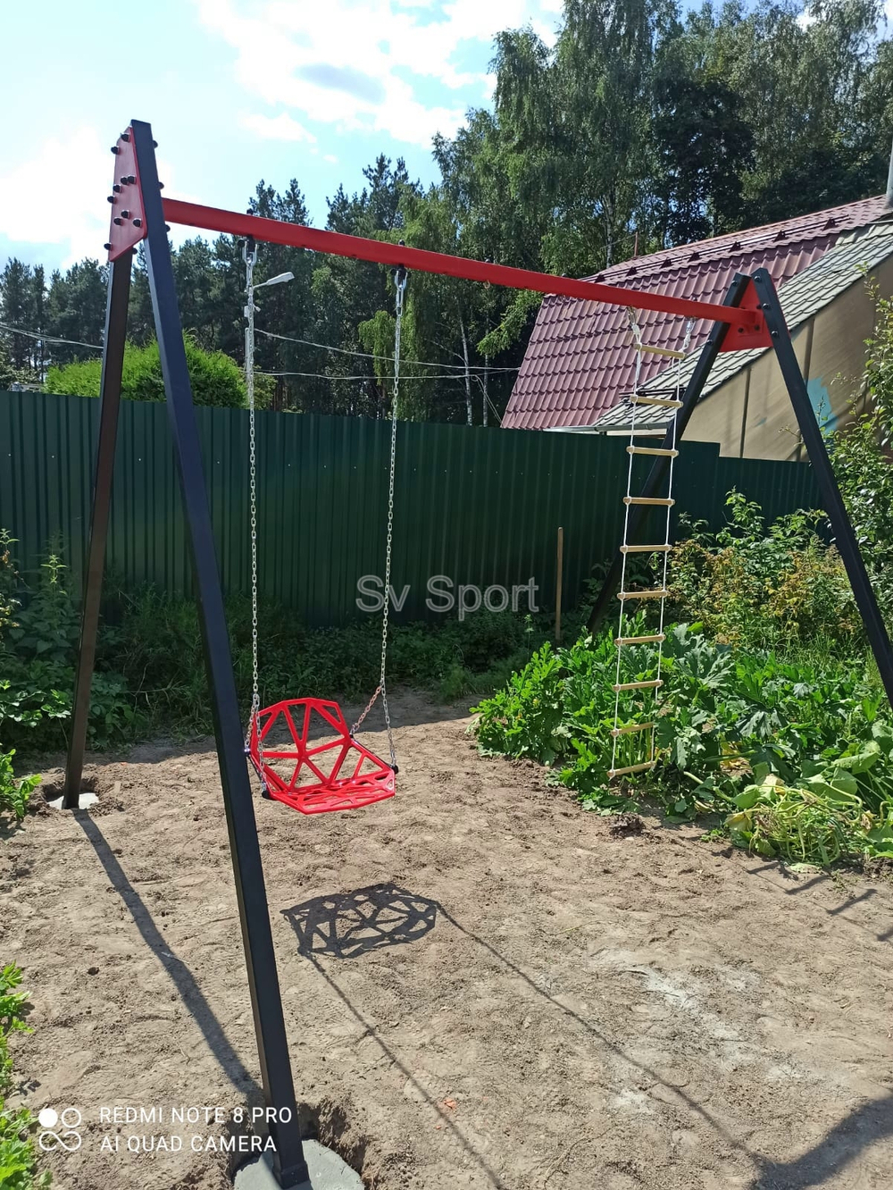 Монтаж уличных качелей Sv Sport