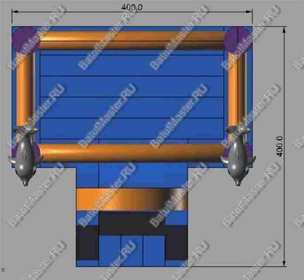 Спортивный надувной игровой батут "Переход"