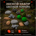 Цветной террейн "Лес" случайный набор