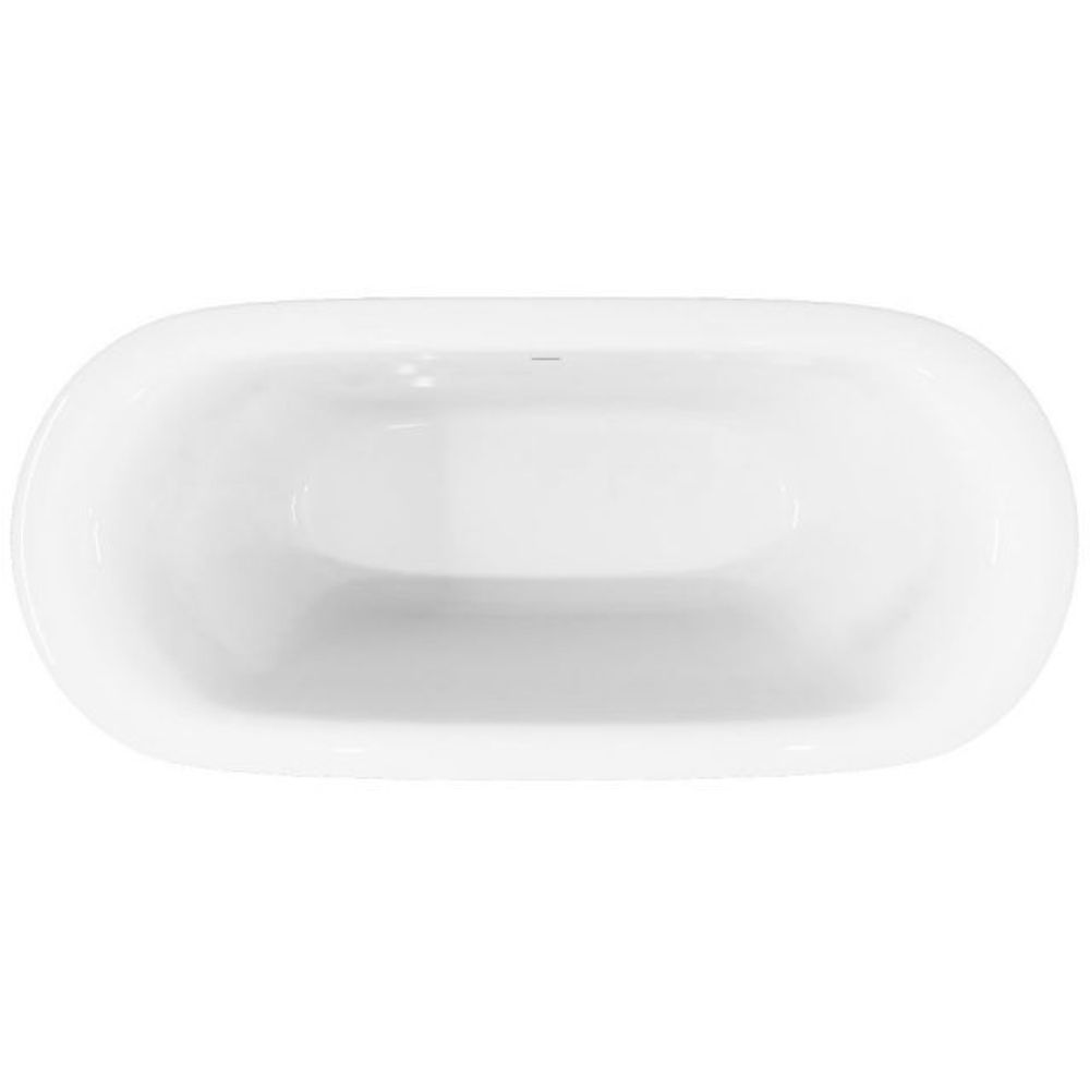 Ванна акриловая FRESH, 180х80, слив-перелив тип S, белая/хром, BT-FRES18080NS-BNCR
