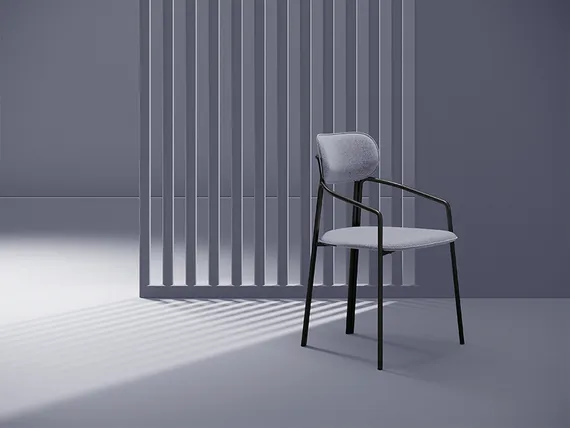 Стул Ror, Round, серая рогожка