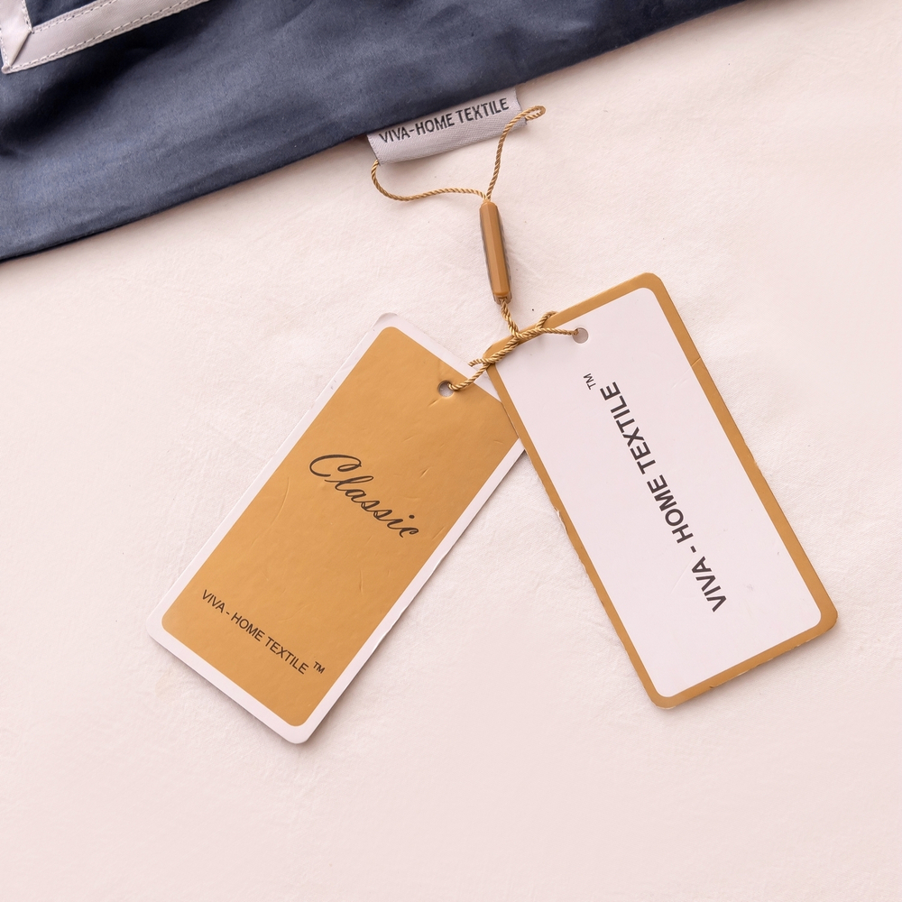 Комплект постельного белья Однотонный Сатин Премиум широкий кант на резинке OCPKR023