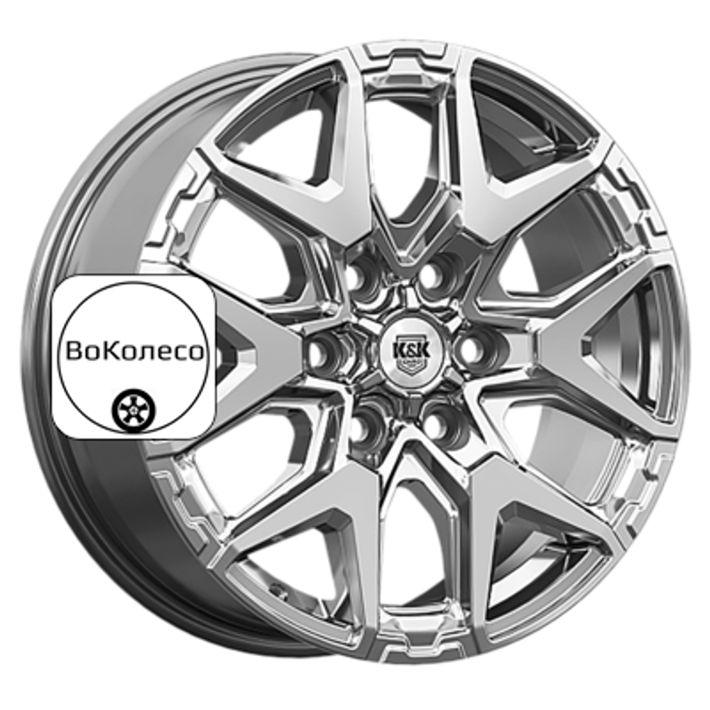 7,5x18/6x139,7 ET55 D93,1 Гангут (КС1176) Дарк платинум K&K