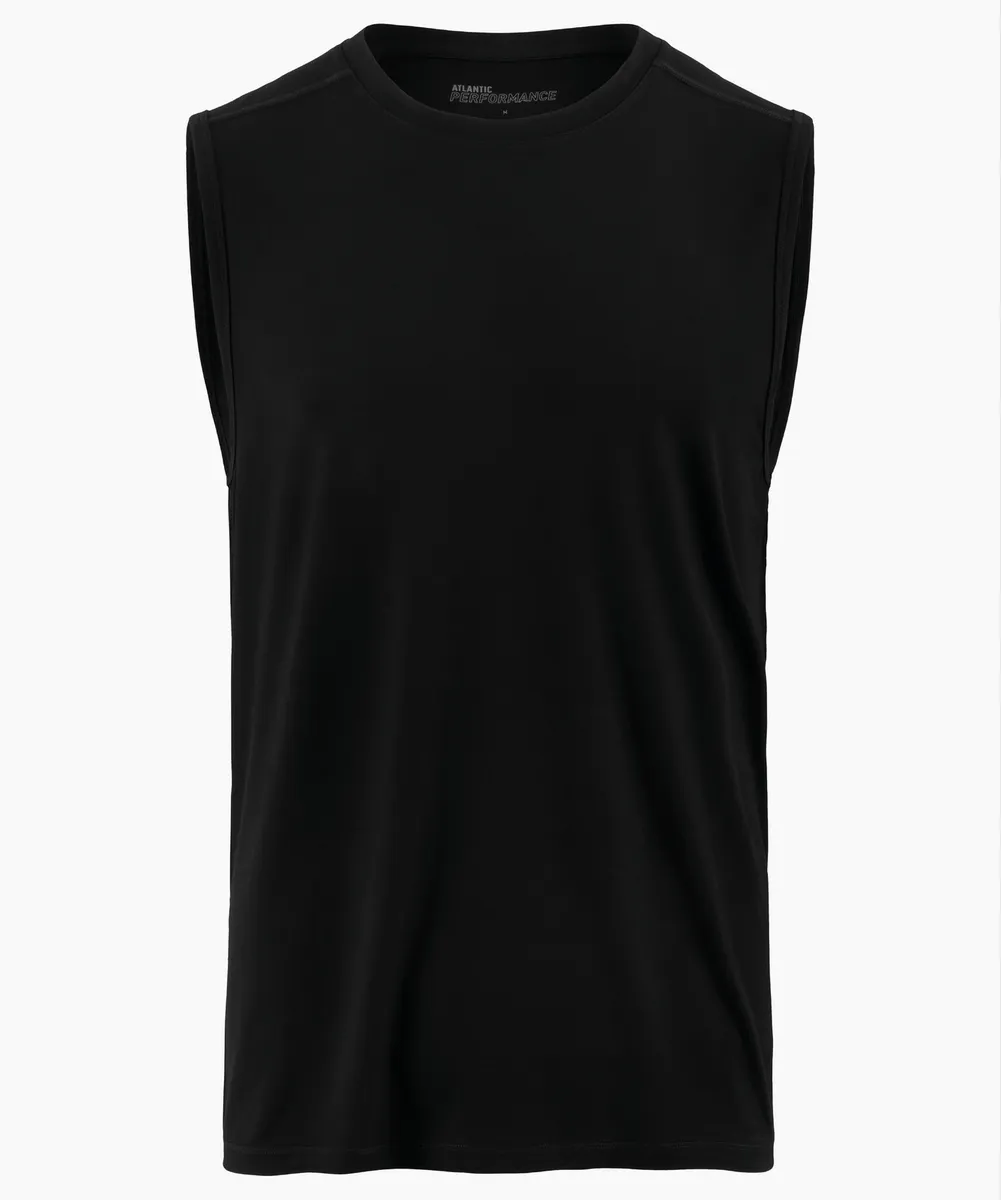 Майка мужская спортивная Atlantic, 1 шт. в уп., бамбук, черная, MV-052