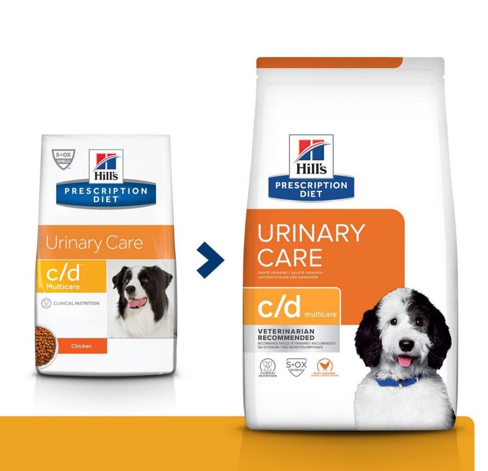 Сухой диетический корм Hill&#39;s Prescription Diet c/d Multicare Urinary Care для собак при профилактике мкб, с курицей 1,5 кг