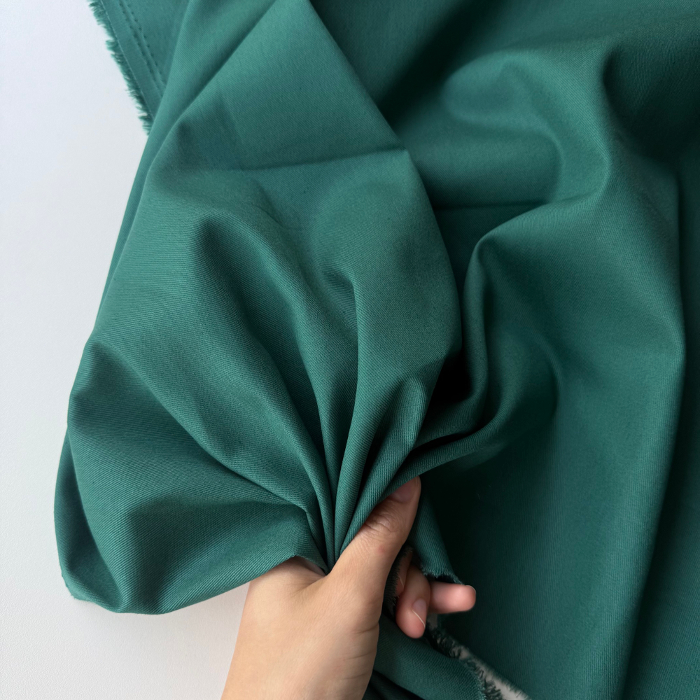 Джинса хлопковая (плотность 195 гр/м2) Изумруд