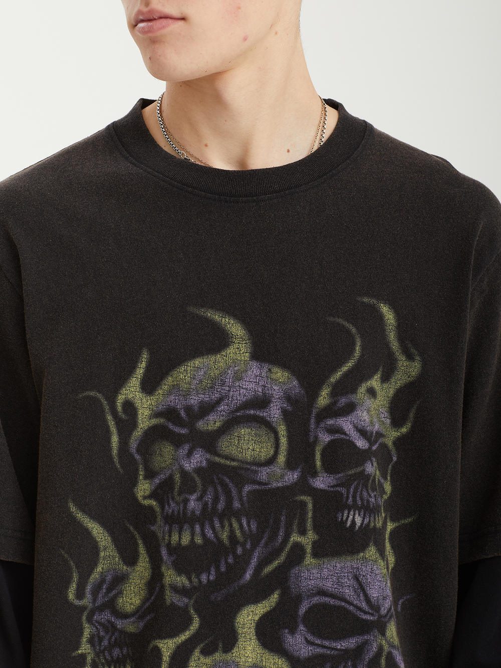 Мужской Лонгслив Skull T-age