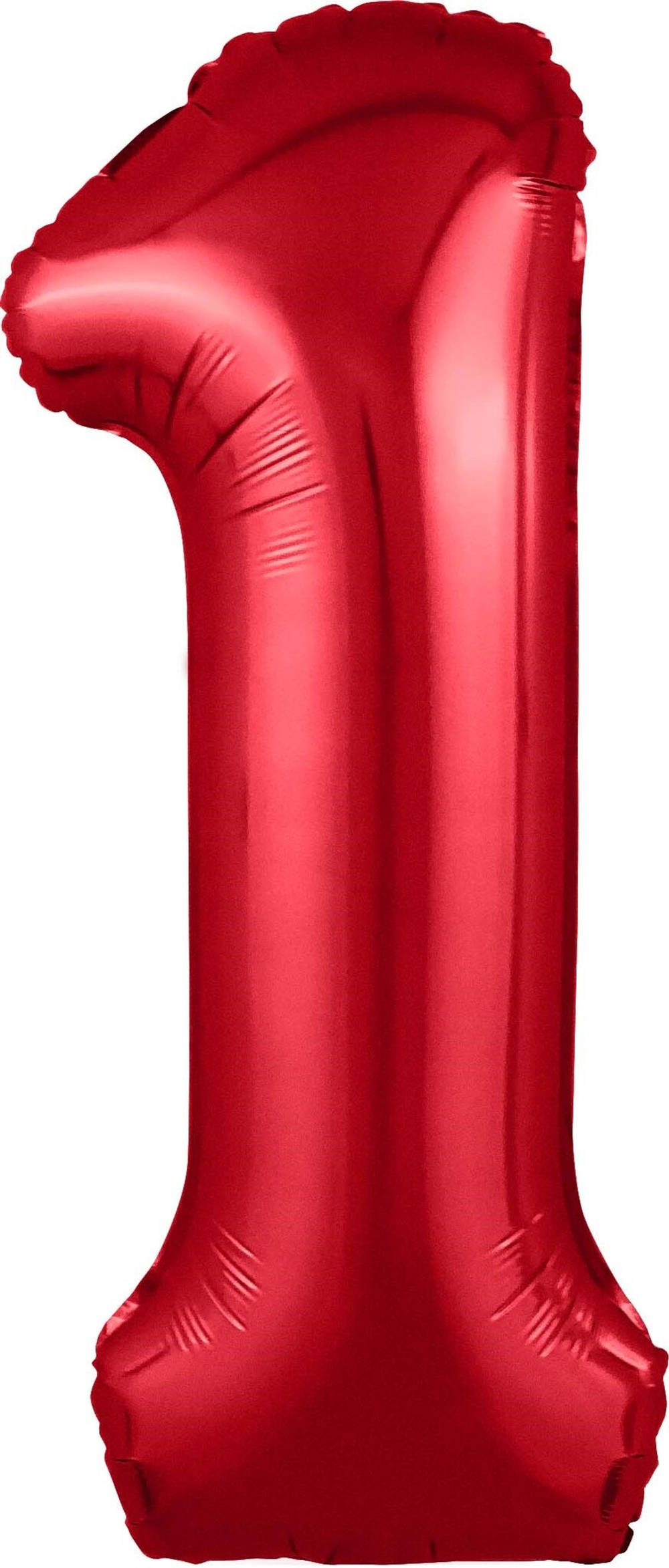 Шар (40""/102 см) Цифра, 1 Slim, Красный, 1 шт. в упак. г78