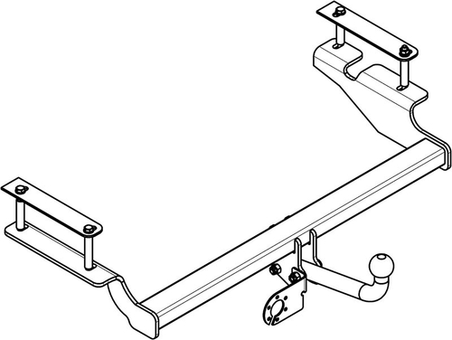 Фаркоп Avtos на CHEVROLET AVEO (2008-2012)(паспорт и сертификат в комплекте)(без электрики)CV 07