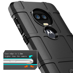 Чехол для Motorola Moto G7 (G7 Plus) цвет Black (черный), серия Armor от Caseport