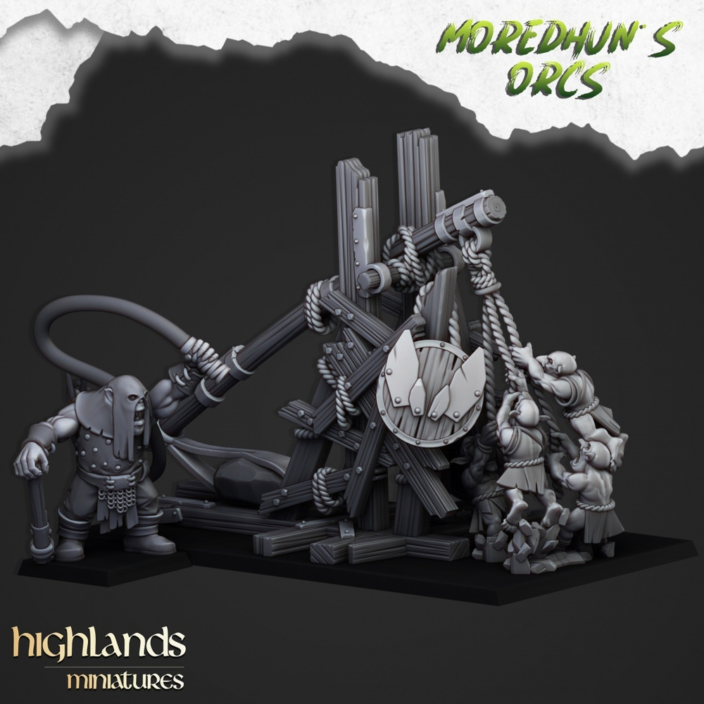 Black Orc Stonethrower with Crew