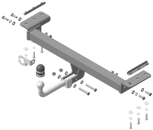 Фаркоп Motodor Chery Tiggo 7Pro с 2020 г, Exeed LX с 2022 г. (оцинк. Шар) арт.99003-A