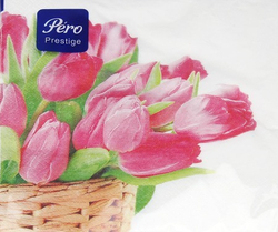 Pero Prestige Салфетки 33*33см 3-сл Нежный цвет 1/20шт
