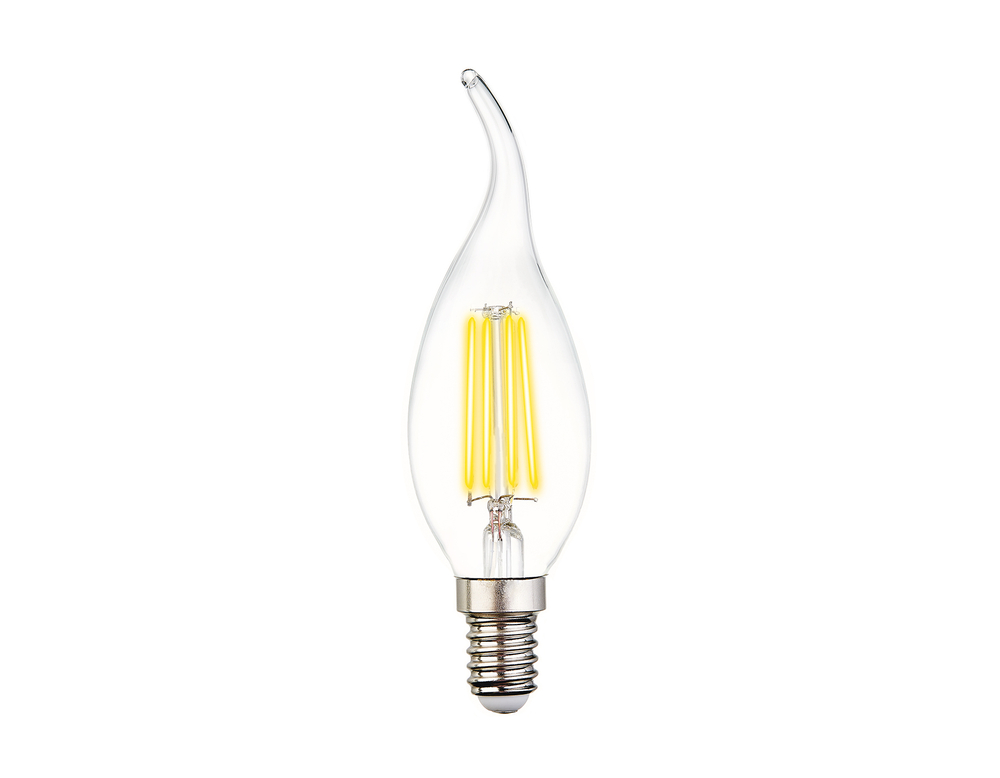 Светодиодная лампа Filament LED C37L-F 6W E14 3000K (60W)