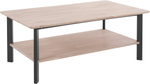 Журнальный дизайнерский столик Виби из дуба 140х80 см в стиле лофт, на металлических ножках