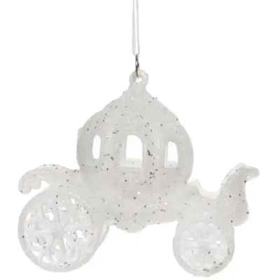 Подвеска «Зимняя карета» 12,5*10 см, Белый